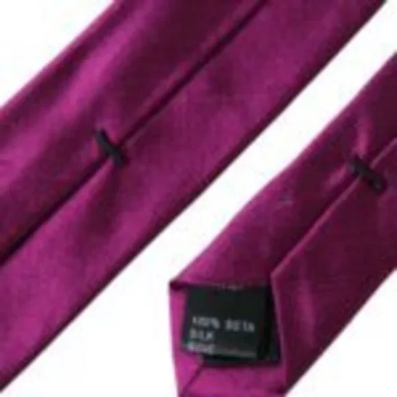 Dolce & Gabbana Purple Solid Satin Silk Adjustable Men Tie - Picture 6 of 6